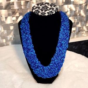 Blue & Torquise Beaded Necklace